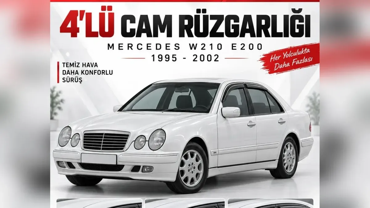 Mercedes E Serisi Koltuk Kılıfı ve Cam Rüzgarlığı: W124’ten W214’e
