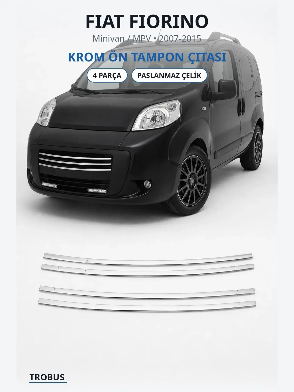 Fiat Fiorino krom ön tampon çıtası 1
