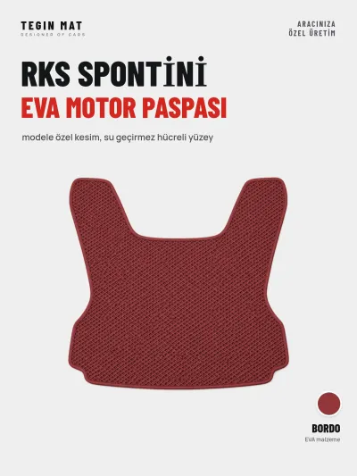 Rks Sponti̇ni̇ EVA Motor Paspası Bordo – Modele Özel Kesim