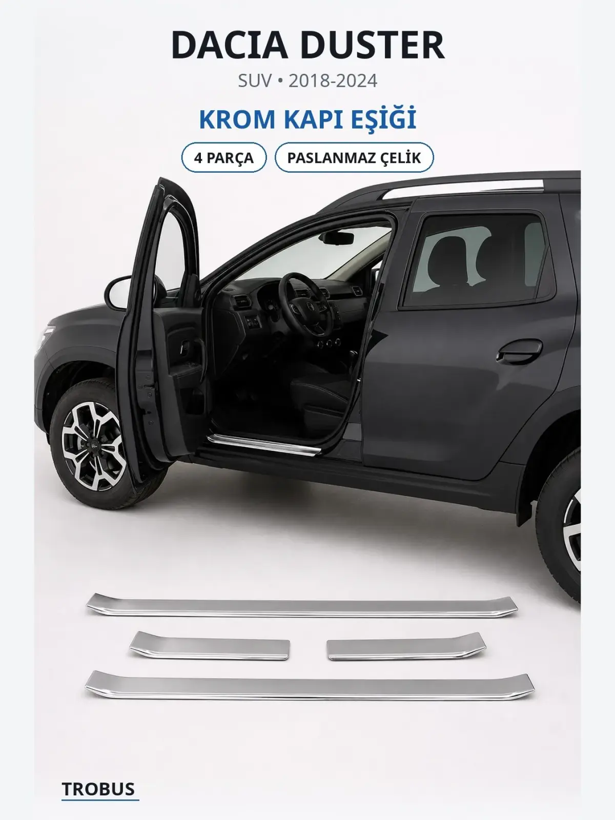 Dacia Duster krom kapı eşiği 1