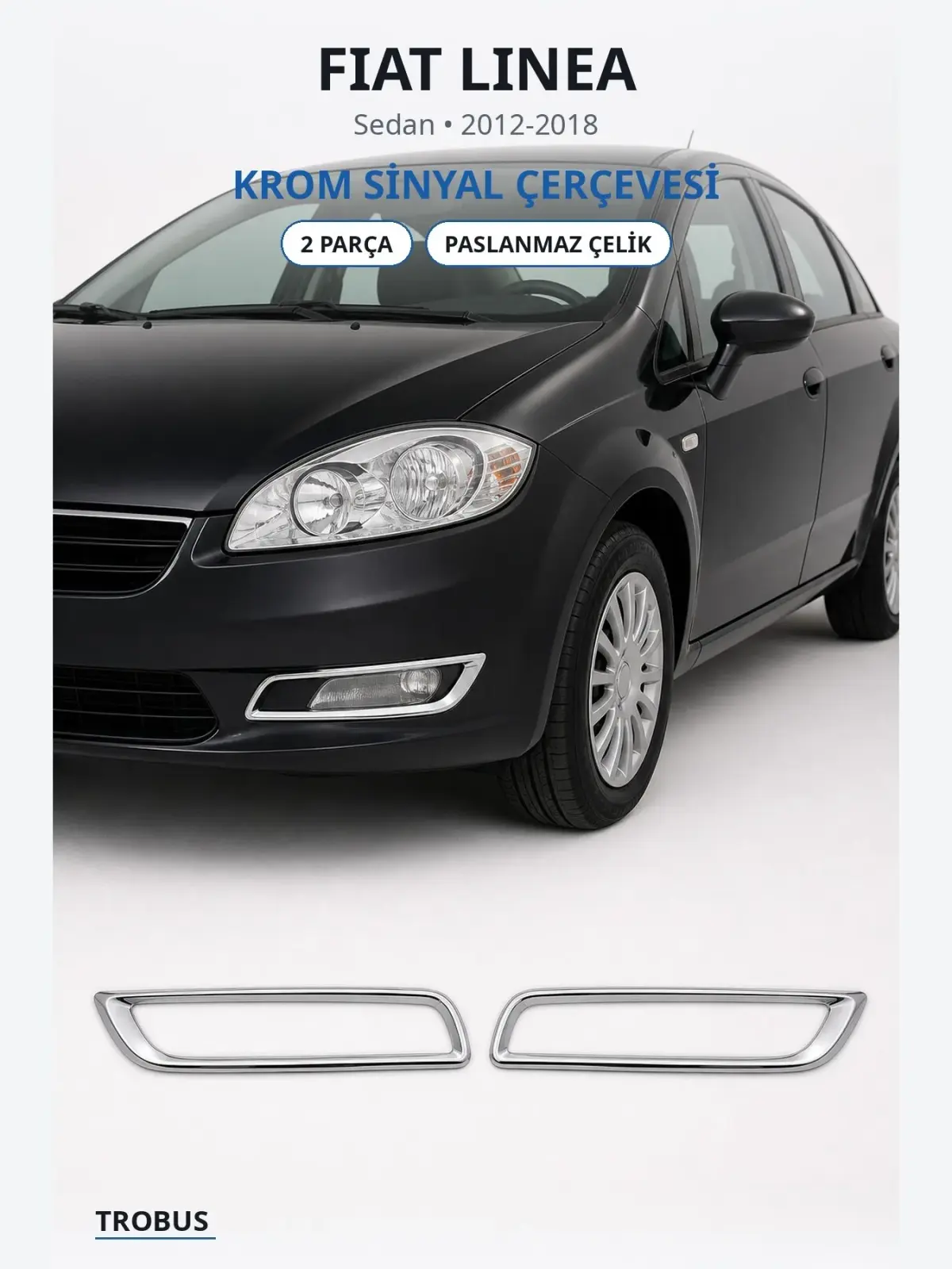 Fiat Linea krom sinyal çerçevesi 1