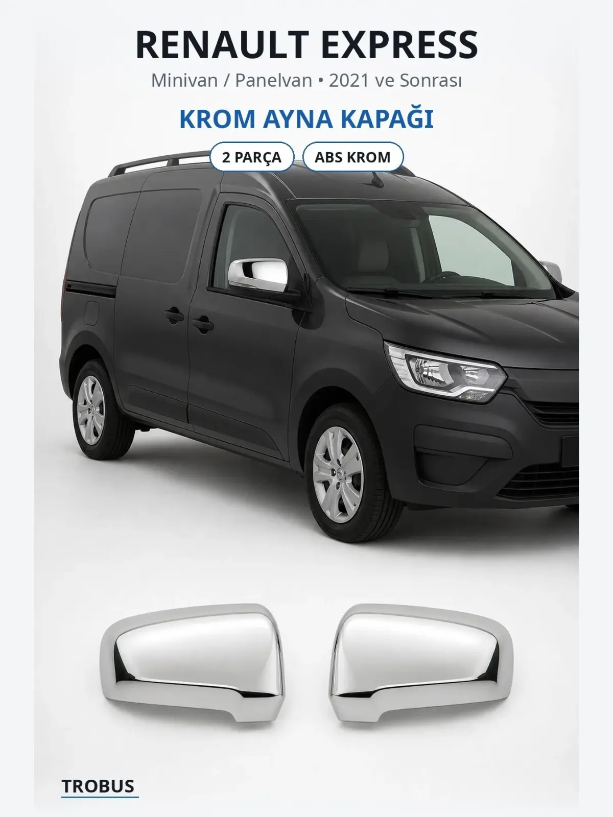 Renault Express krom ayna kapağı 1