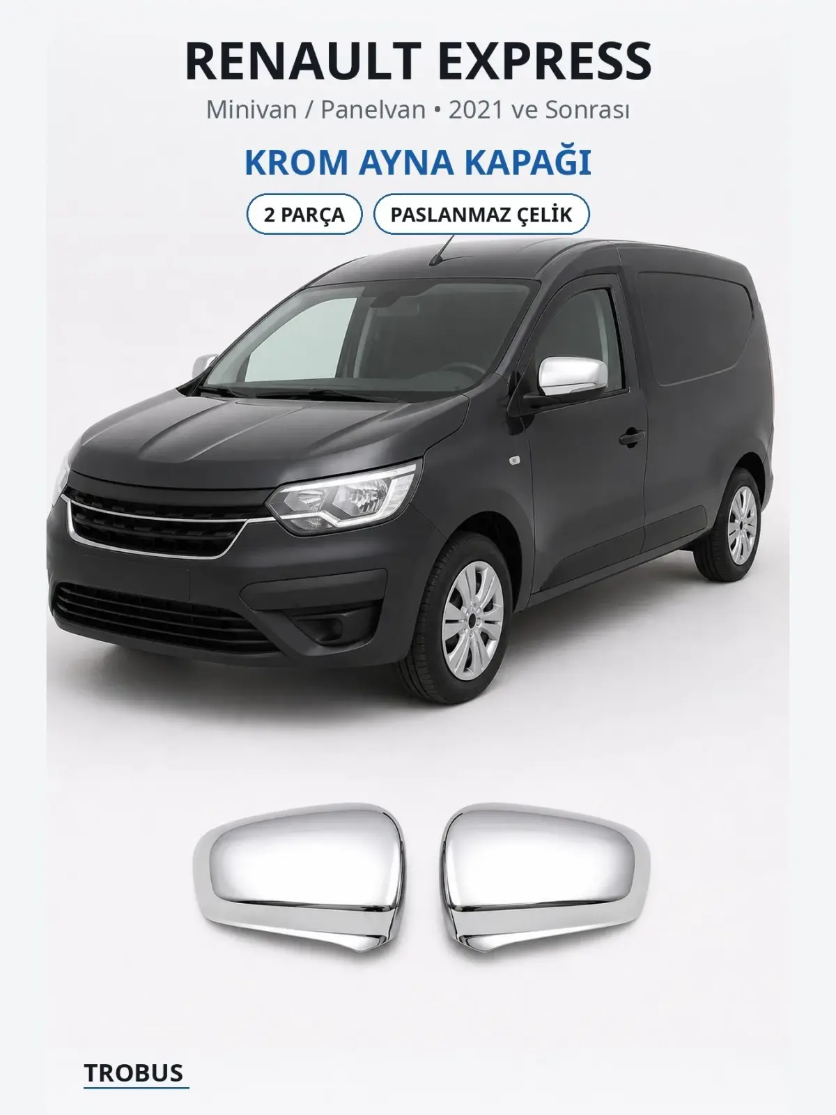 Renault Express krom ayna kapağı 1