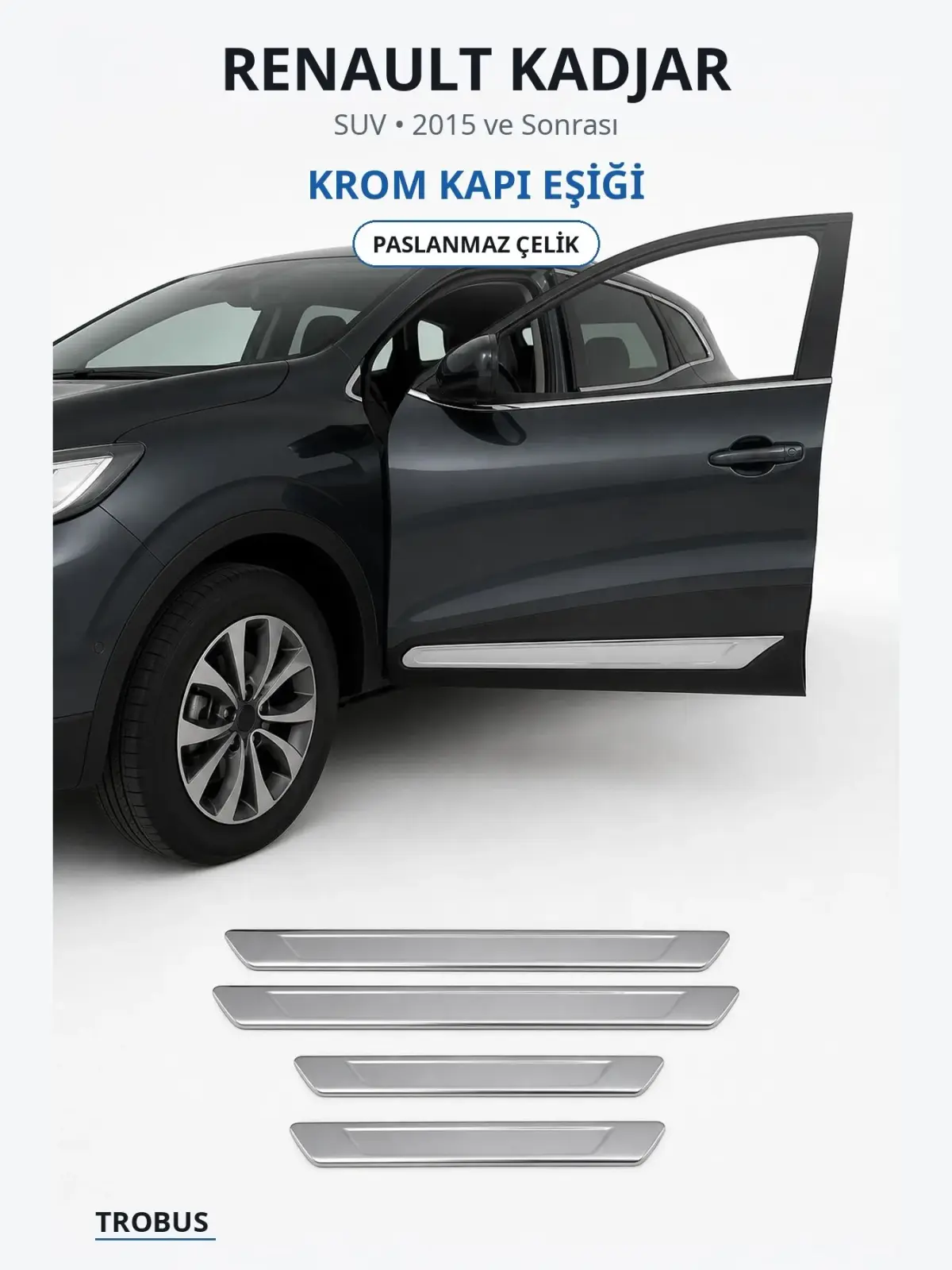 Renault Kadjar krom kapı eşiği 1