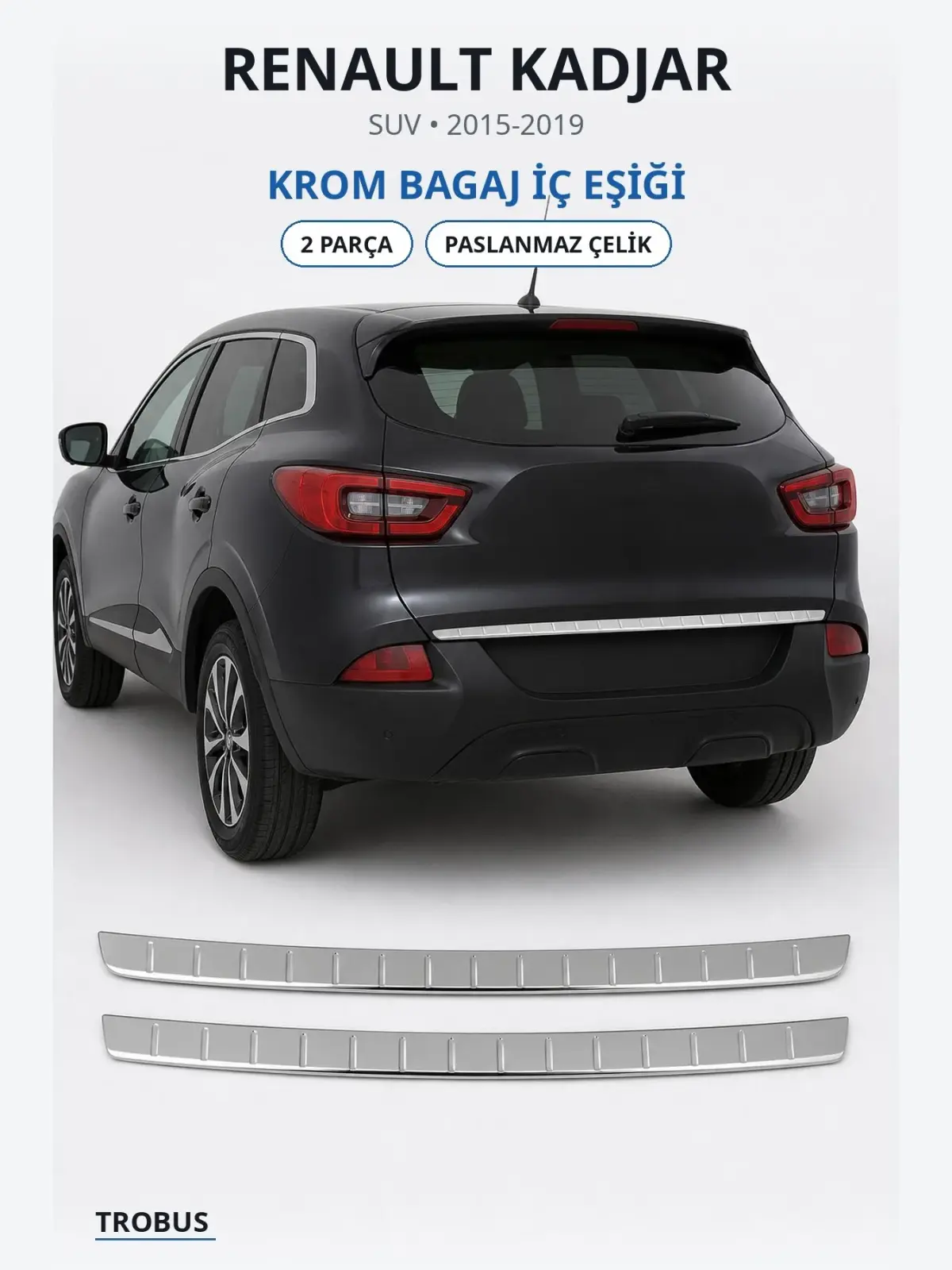 Renault Kadjar krom bagaj i̇ç eşiği 1