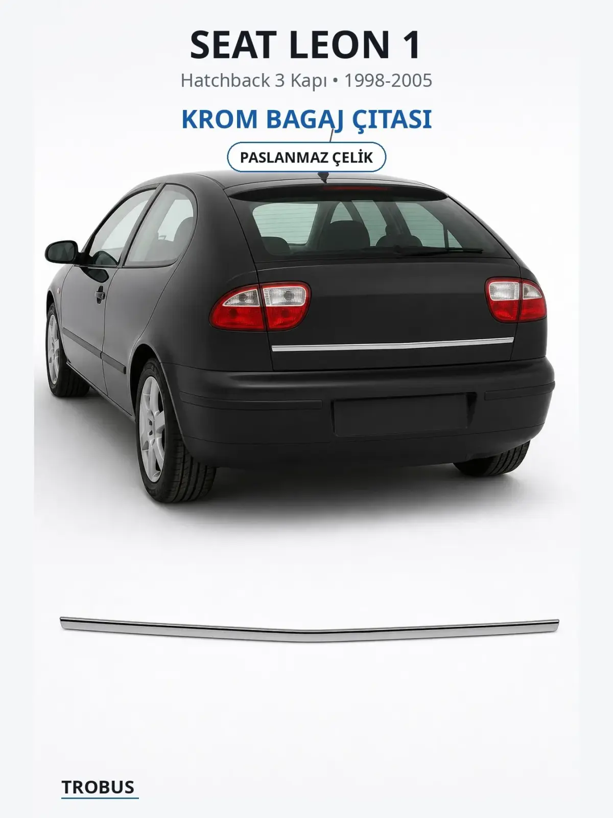 Seat Leon 1 krom bagaj çıtası 1
