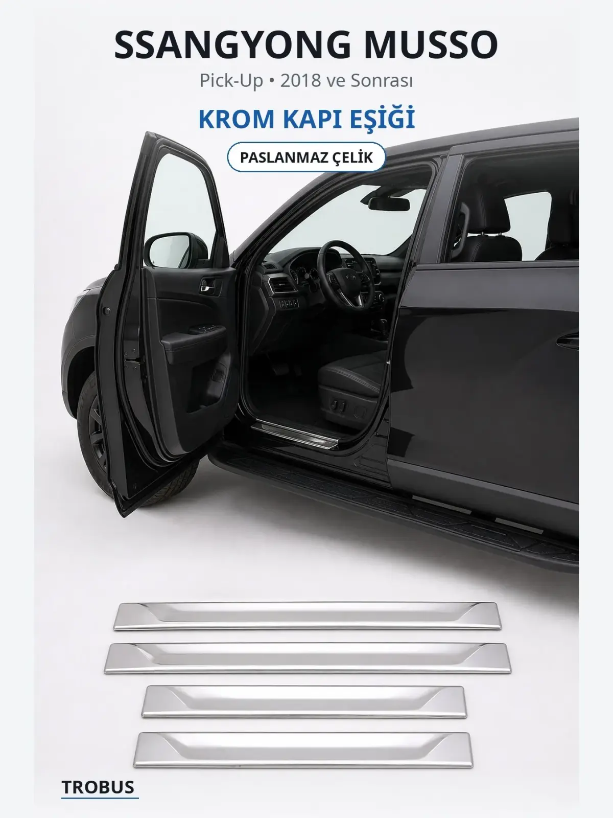 SsangYong Musso krom kapı eşiği 1