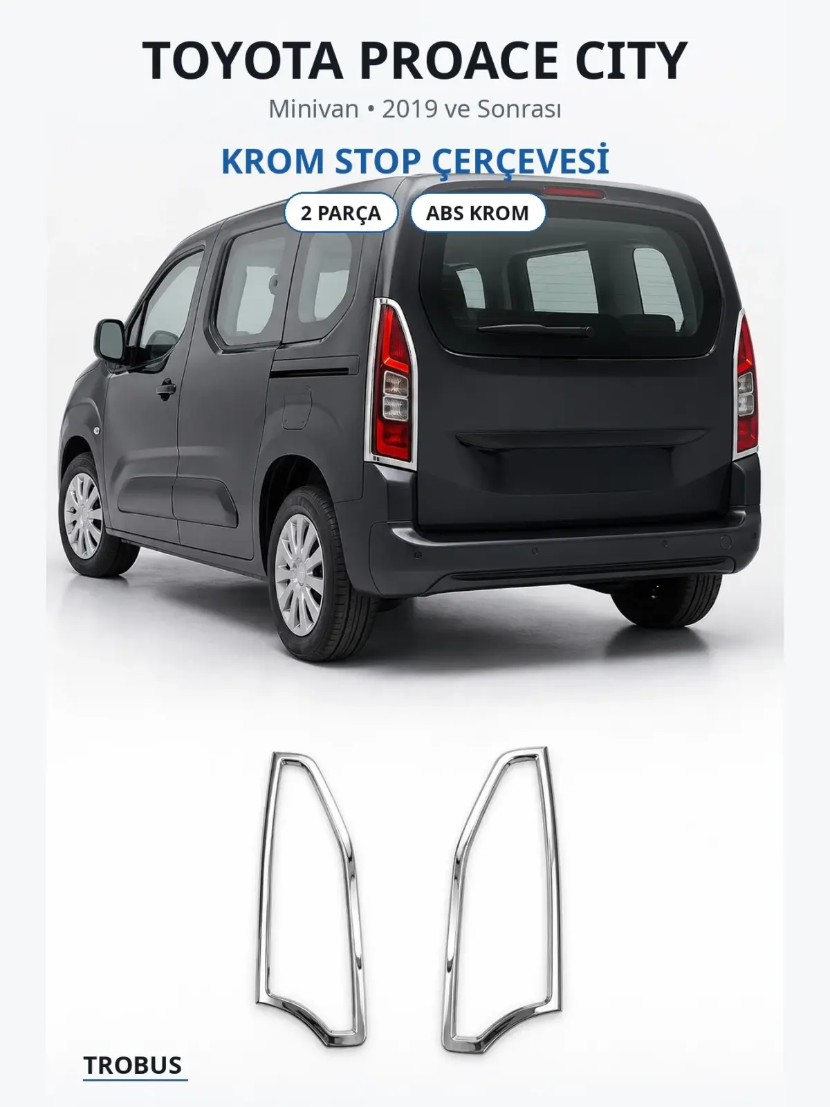 Toyota Proace City krom stop çerçevesi 1