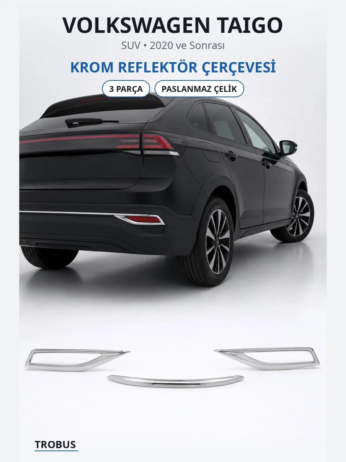 Volkswagen Taigo krom reflektör çerçevesi 1