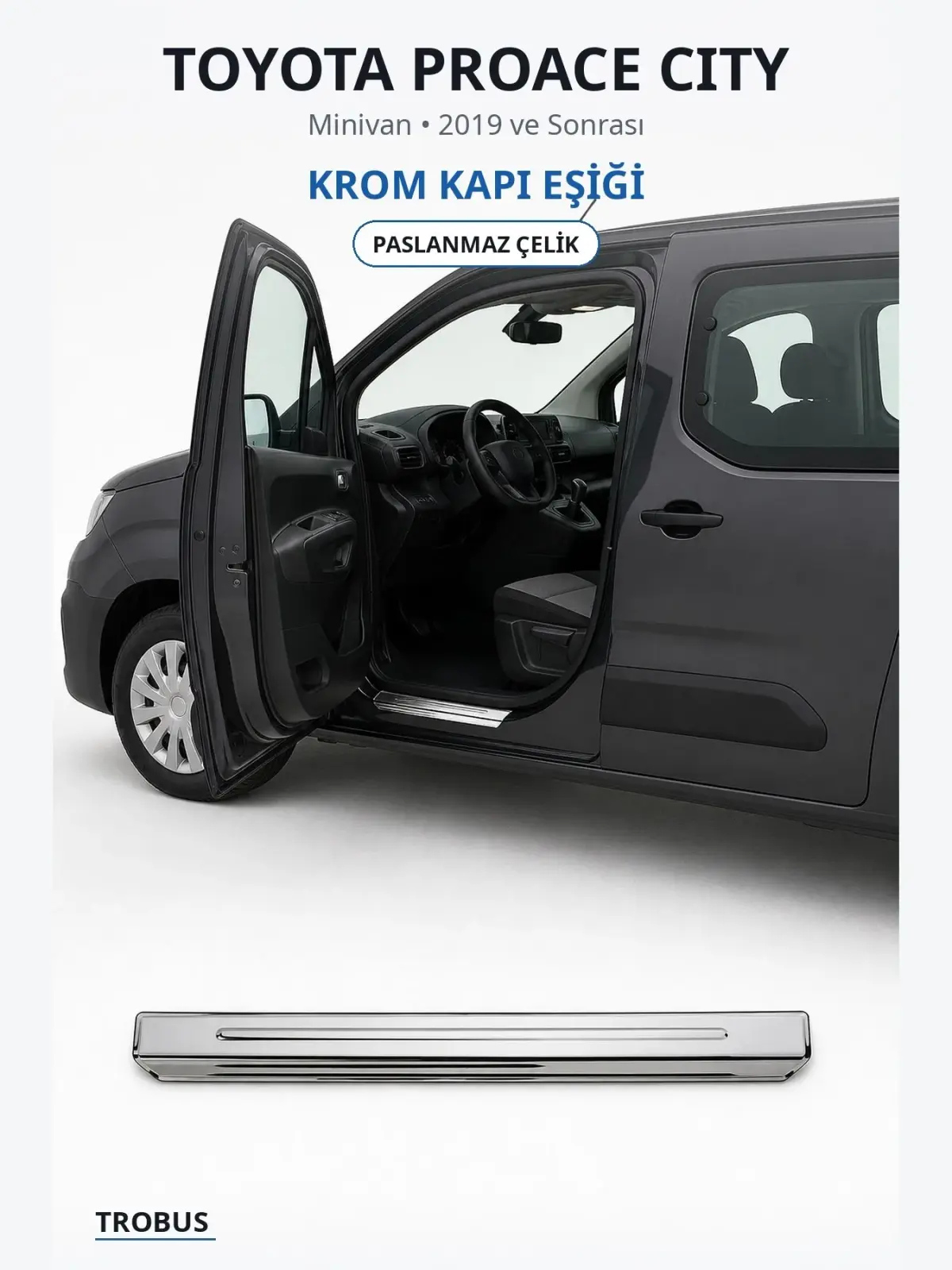 Toyota Proace City krom kapı eşiği 1