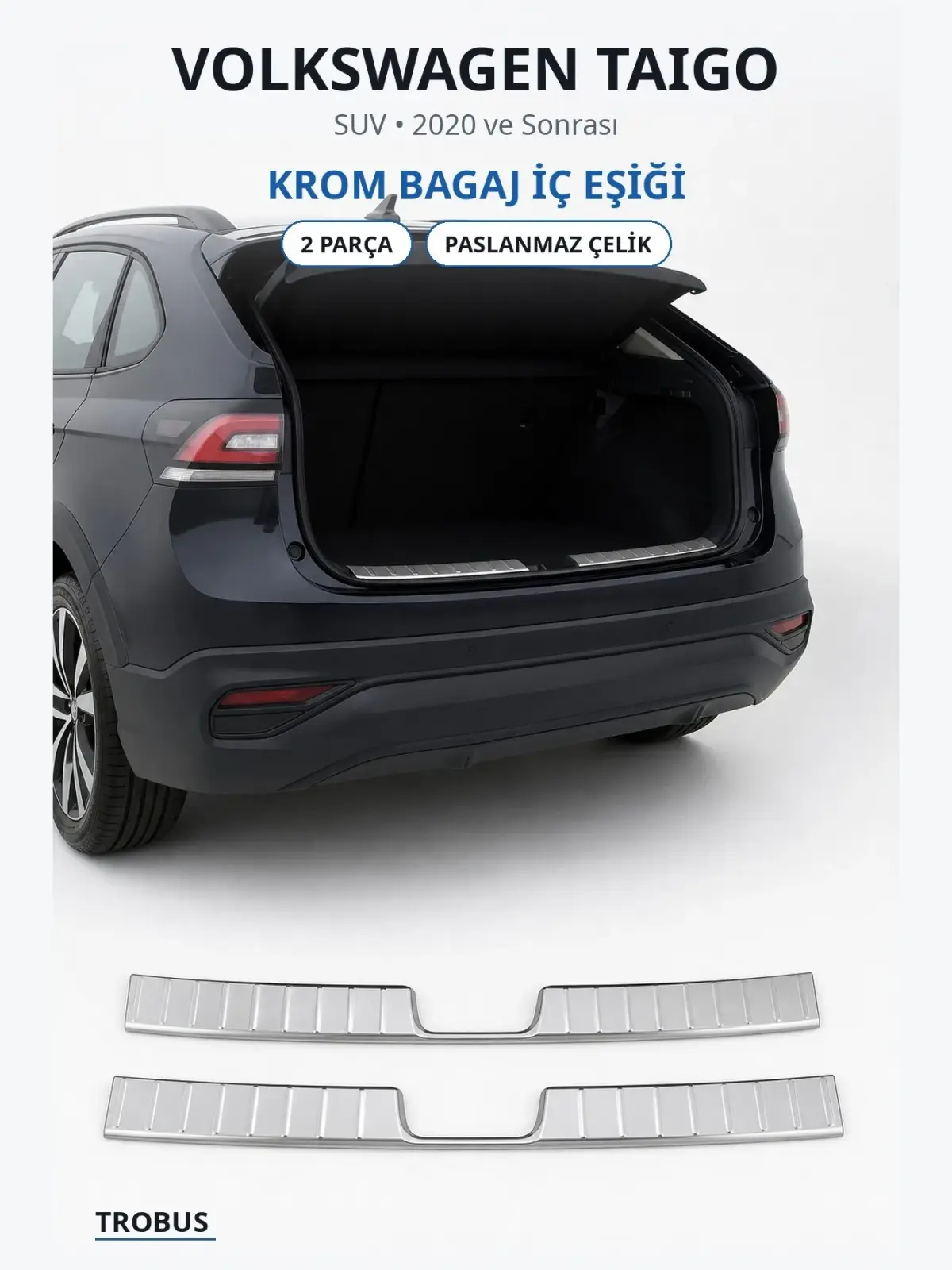 Volkswagen Taigo krom bagaj i̇ç eşiği 1
