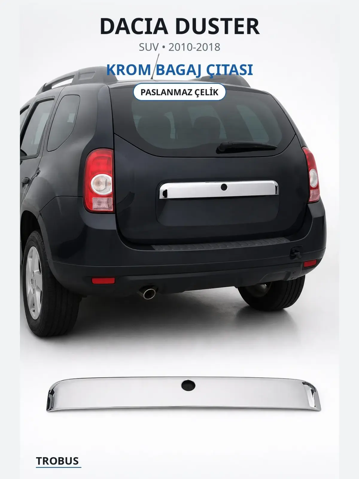 Dacia Duster krom bagaj çıtası 1