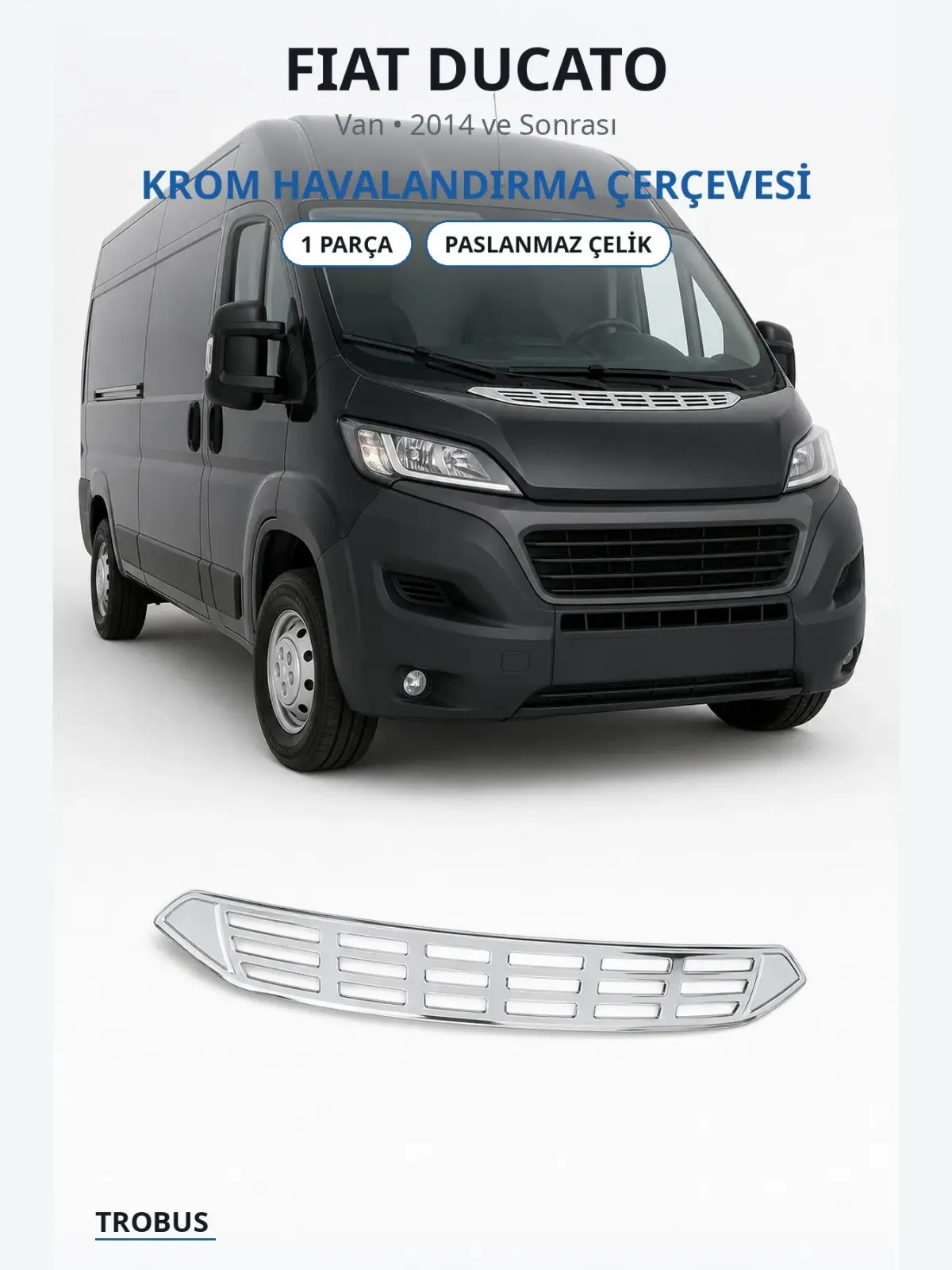 Fiat Ducato krom havalandırma çerçevesi 1