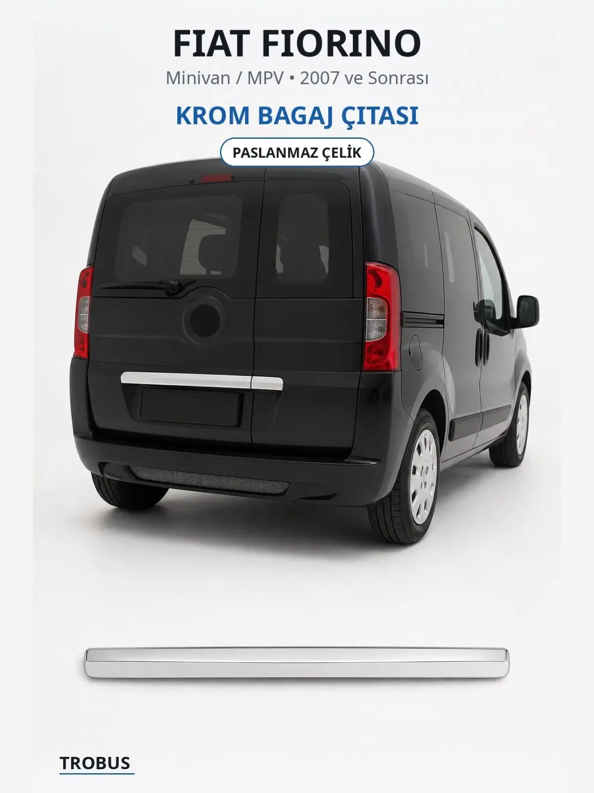 Fiat Fiorino krom bagaj çıtası 1