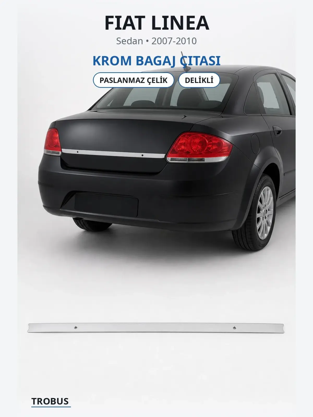 Fiat Linea krom bagaj çıtası 1