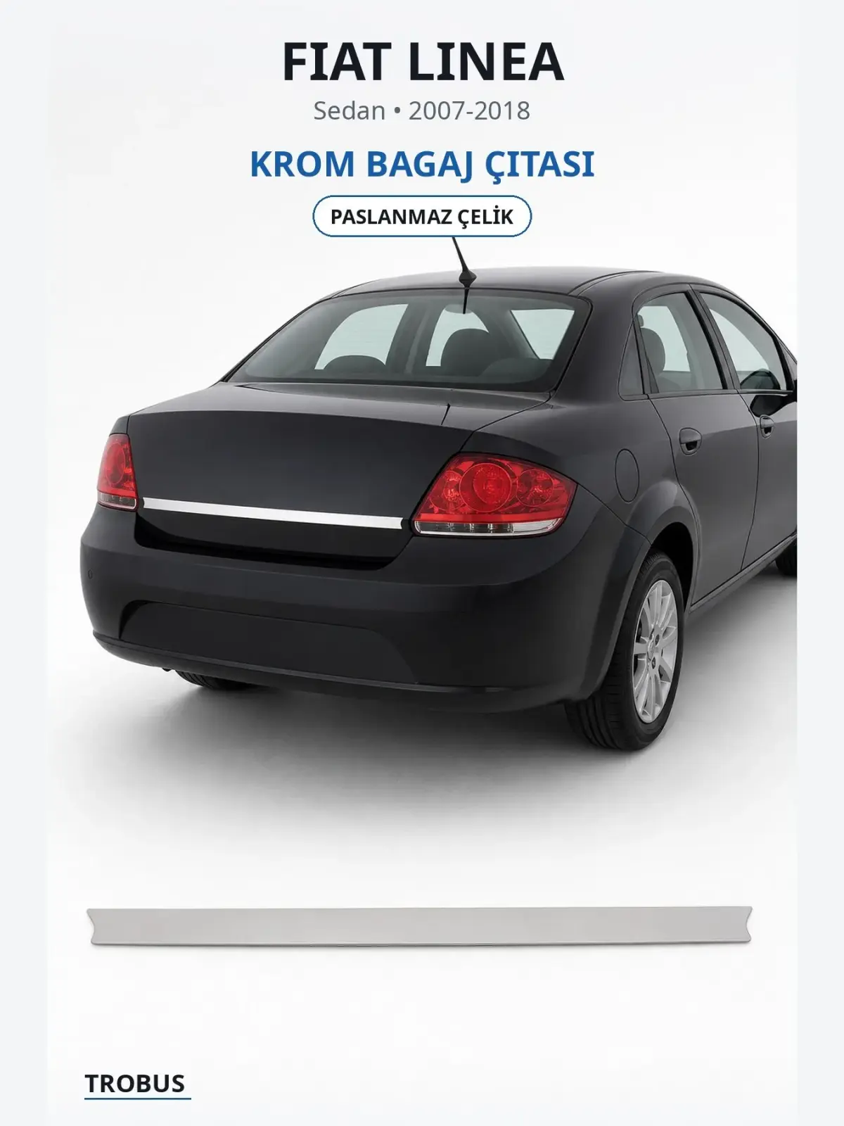 Fiat Linea krom bagaj çıtası 1