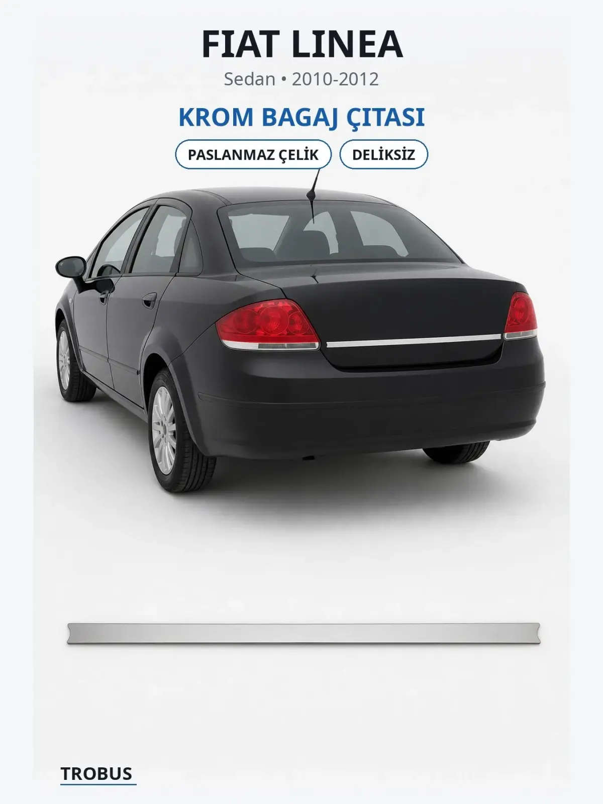 Fiat Linea krom bagaj çıtası 1