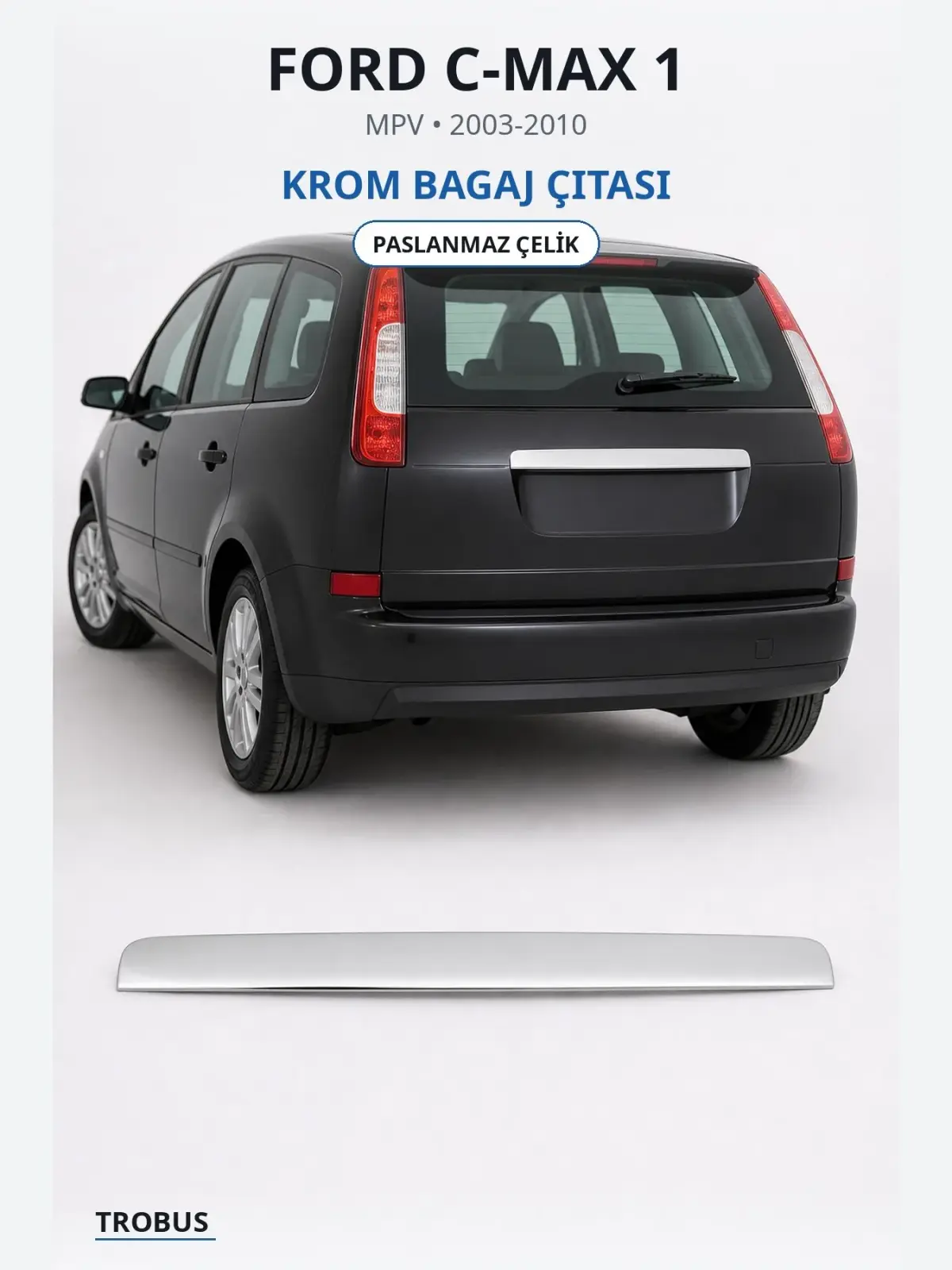 Ford C-Max 1 krom bagaj çıtası 1