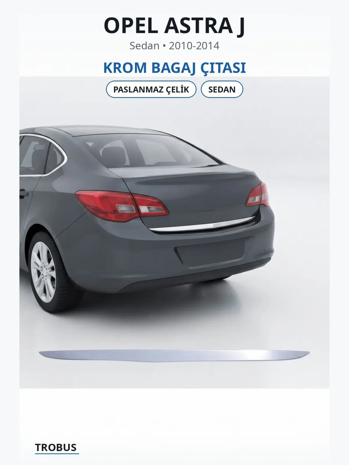 Opel Astra J krom bagaj çıtası 1