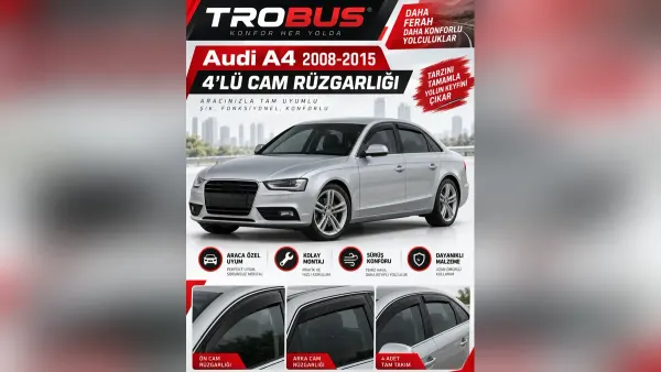 Audi A4 Cam Rüzgarlığı ve Koltuk Kılıfı: B5’ten B9’a Rehber