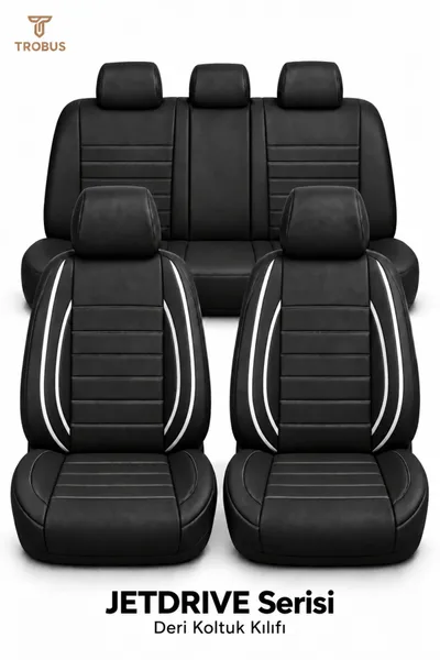 JetDrive Serisi Koltuk Kılıfı (Binek) Siyah Beyaz