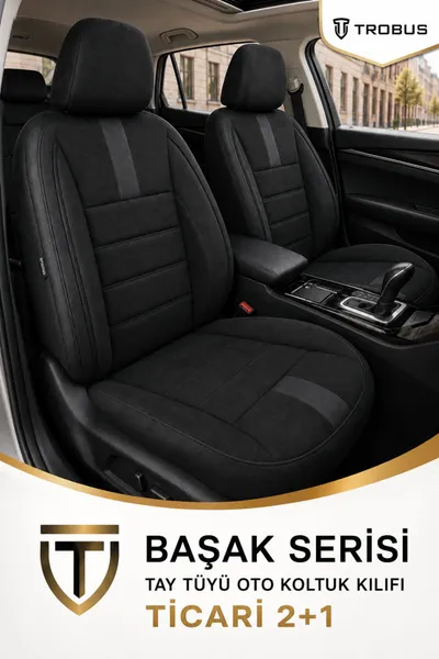 Başak Serisi Koltuk Kılıfı 2+1 Ticari Siyah