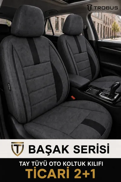 Başak Serisi Koltuk Kılıfı 2+1 Ticari Füme