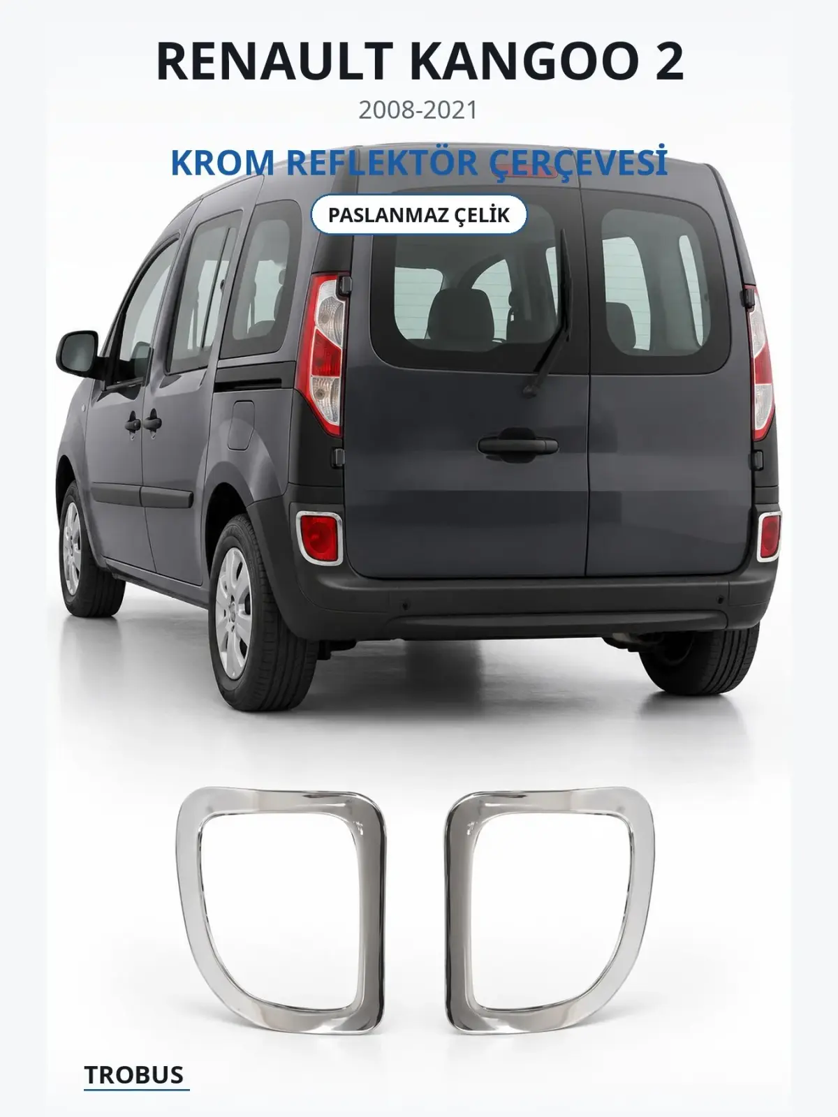 Renault Kangoo 2 krom reflektör çerçevesi 1