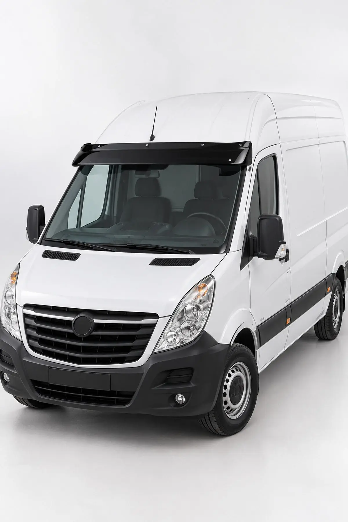 Opel Movano 2010-2019 Uyumlu Ön Cam Dış Güneşlik (Sunvisor) ABS Siyah (1)