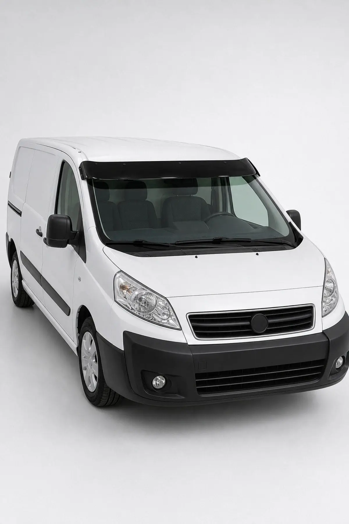 Fiat Scudo 2007-2016 Uyumlu Ön Cam Dış Güneşlik (Sunvisor) ABS Siyah (1)