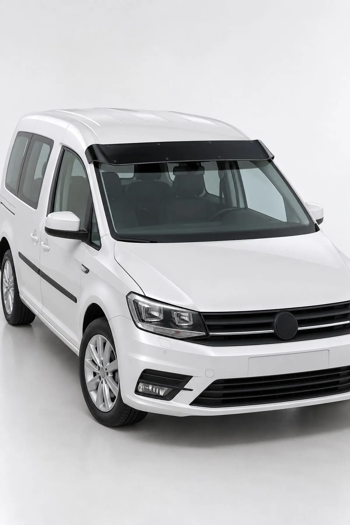 Volkswagen Caddy 2015-2020 Uyumlu Ön Cam Dış Güneşlik (Sunvisor) ABS Siyah (1)