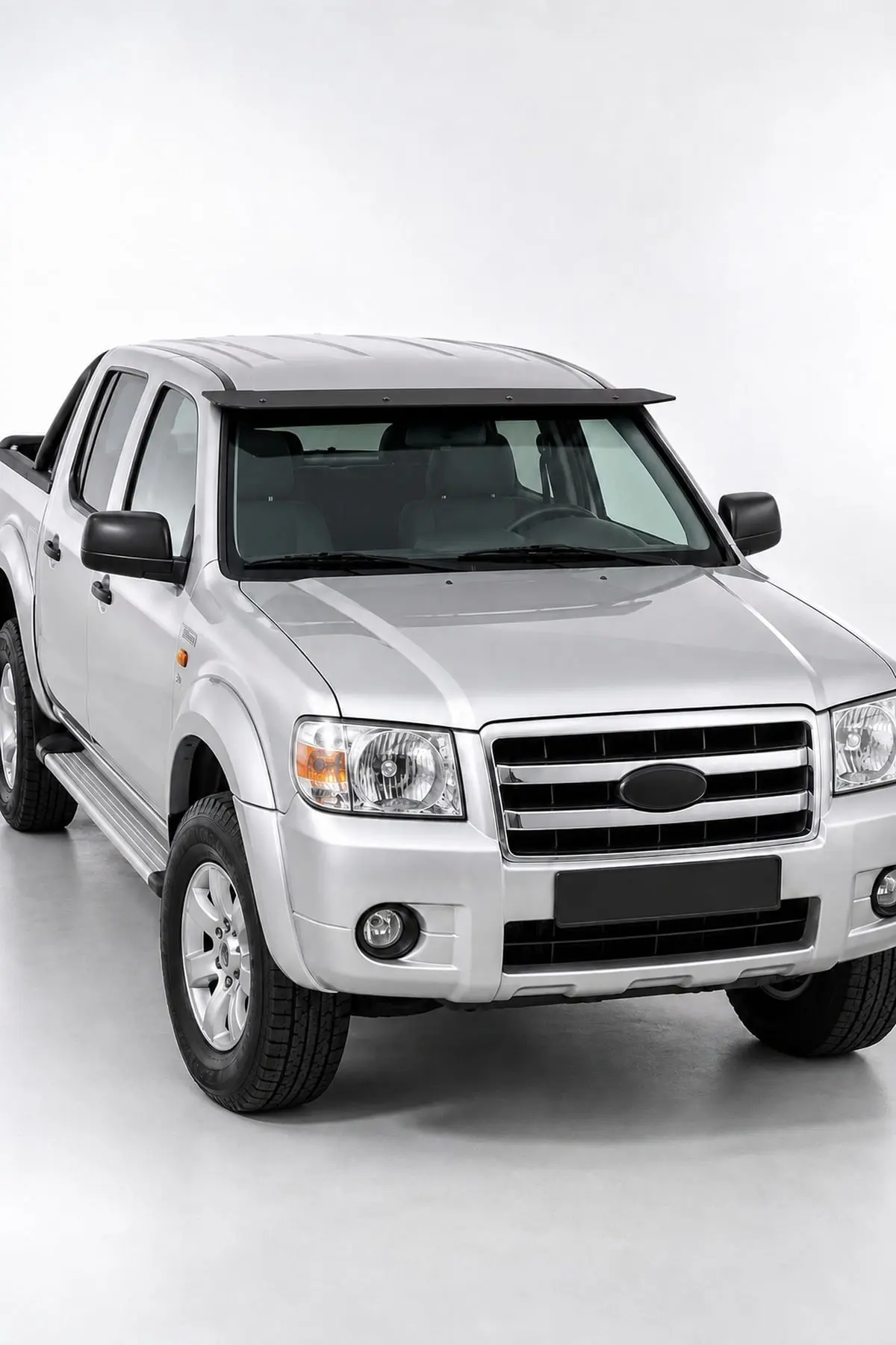 Ford Ranger 2007-2009 Uyumlu Ön Cam Dış Güneşlik (Sunvisor) ABS Siyah (1)