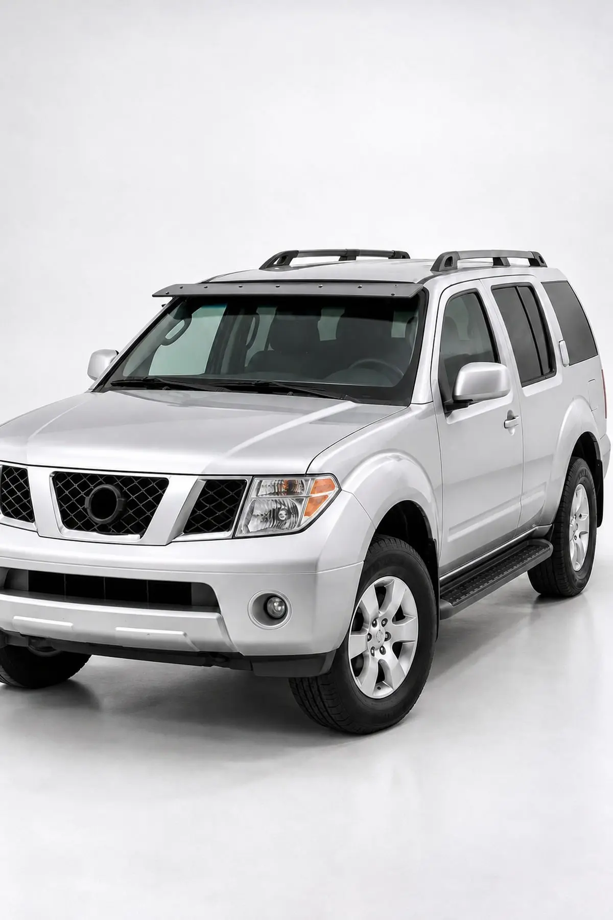 Nissan Pathfinder 2005-2014 Uyumlu Ön Cam Dış Güneşlik (Sunvisor) ABS Siyah (1)