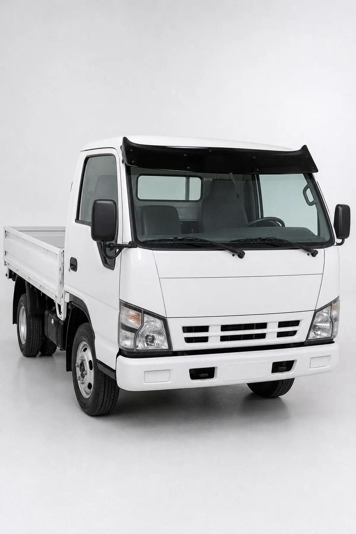 Isuzu NPR 1998-2006 Uyumlu Ön Cam Dış Güneşlik (Sunvisor) ABS Siyah (1)