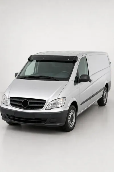 Mercedes-Benz Vito 2004-2010 Uyumlu Ön Cam Dış Güneşlik (Sunvisor) ABS Siyah