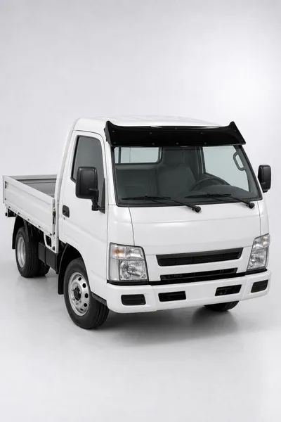 Mitsubishi Canter 1998-2012 Uyumlu Ön Cam Dış Güneşlik (Sunvisor) ABS Siyah