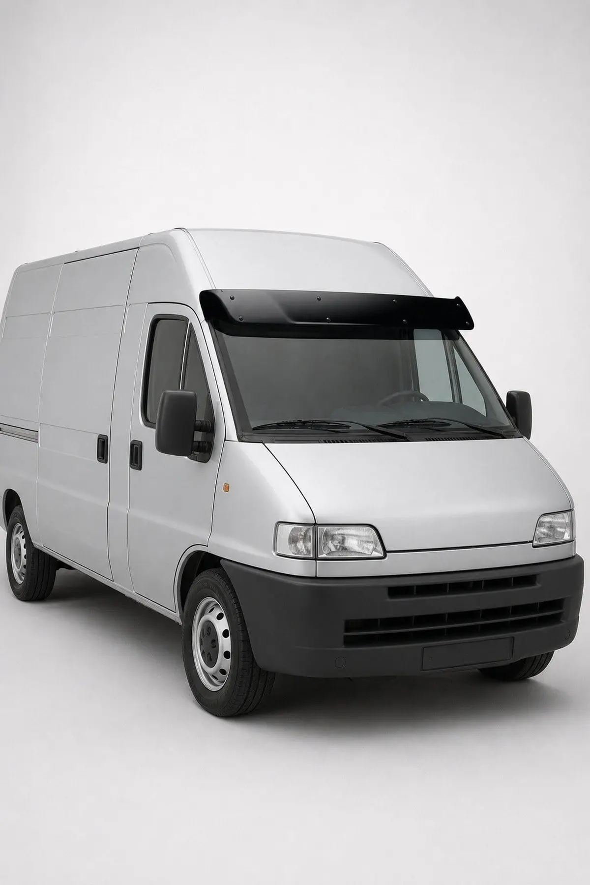 Peugeot Boxer 1994-2006 Uyumlu Ön Cam Dış Güneşlik (Sunvisor) ABS Siyah (1)