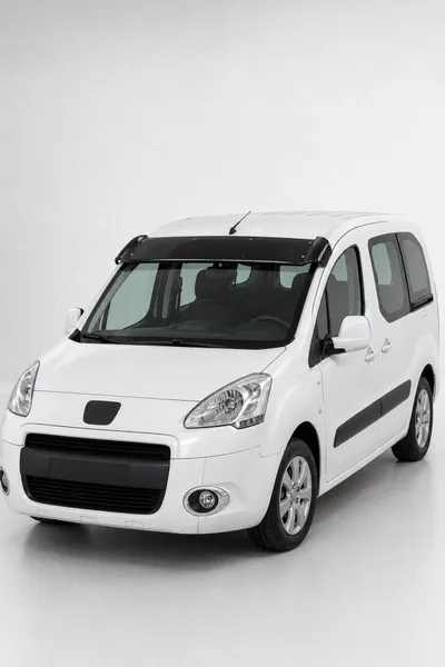 Peugeot Partner Tepee 2009-2015 Uyumlu Ön Cam Dış Güneşlik (Sunvisor) ABS Siyah