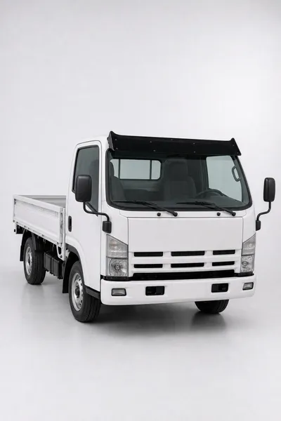 Isuzu NPR 2007-2010 Uyumlu Ön Cam Dış Güneşlik (Sunvisor) ABS Siyah