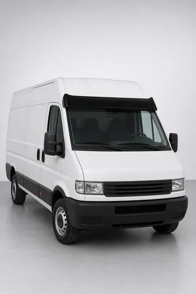 Iveco Daily 2000-2006 Uyumlu Ön Cam Dış Güneşlik (Sunvisor) ABS Siyah