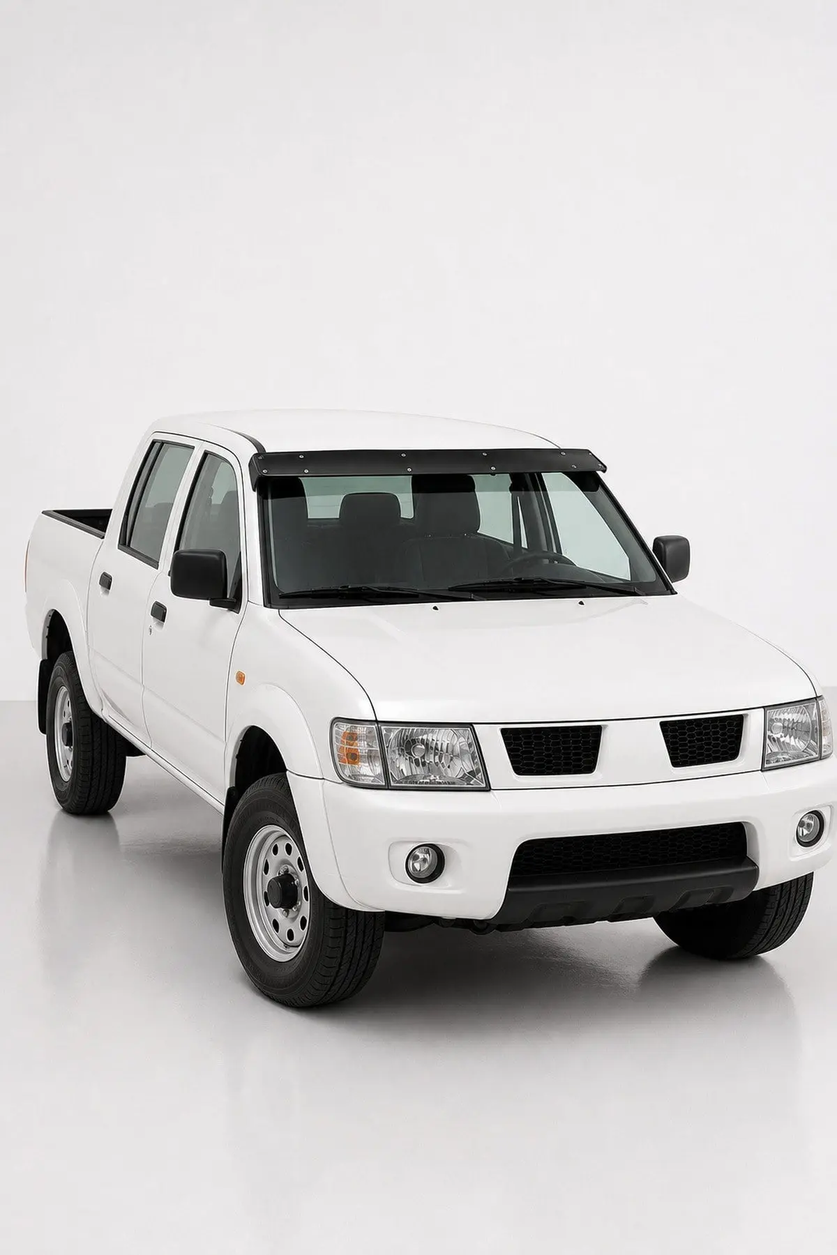 Mitsubishi L200 1996-2006 Uyumlu Ön Cam Dış Güneşlik (Sunvisor) ABS Siyah (1)