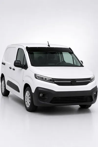 Opel Combo 2019 ve Sonrası Uyumlu Ön Cam Dış Güneşlik (Sunvisor) ABS Siyah
