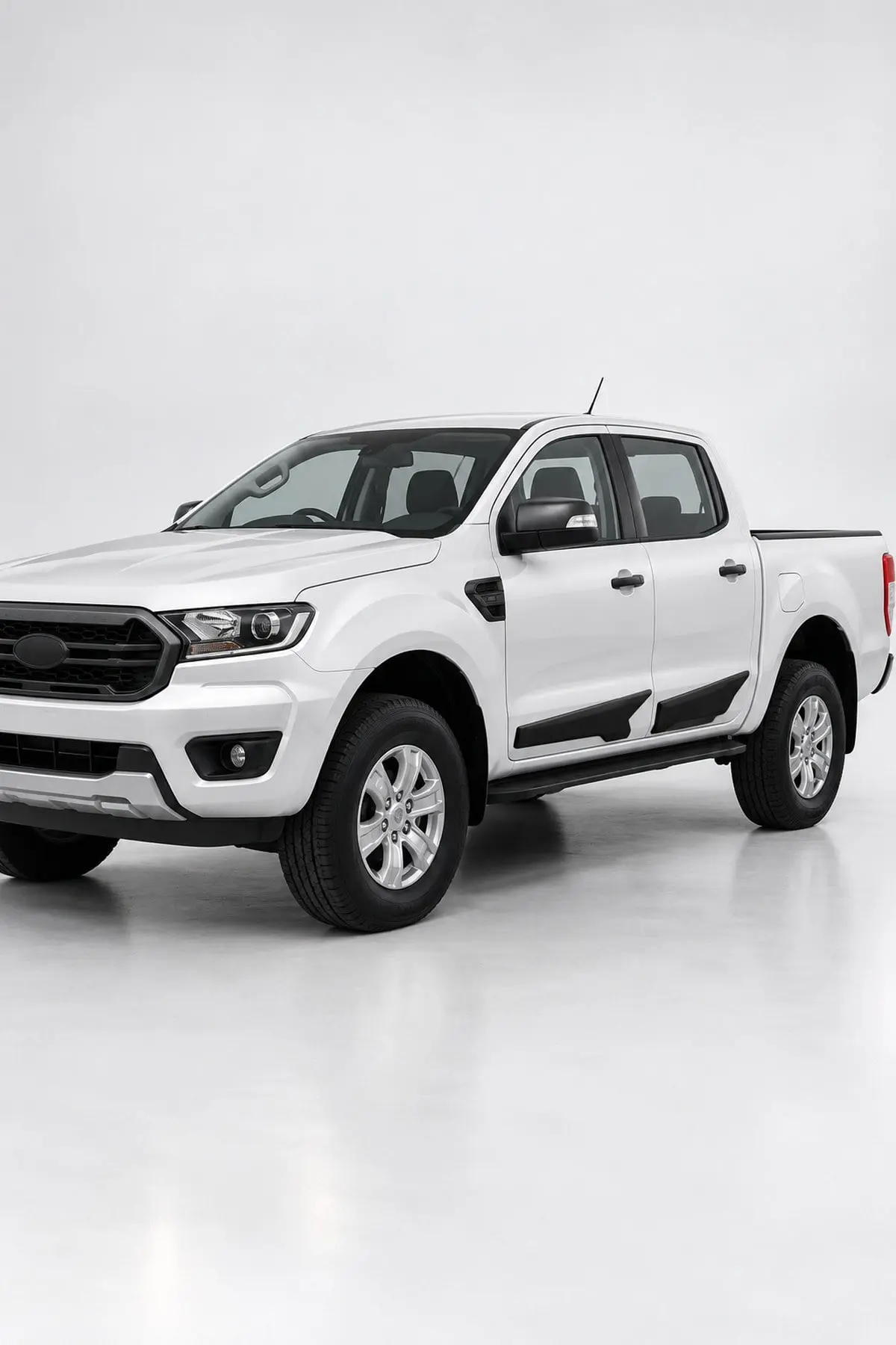 Ford Ranger 2016 ve Sonrası Uyumlu Yarasa Model Kapı Dodiği ABS Mat Siyah (1)