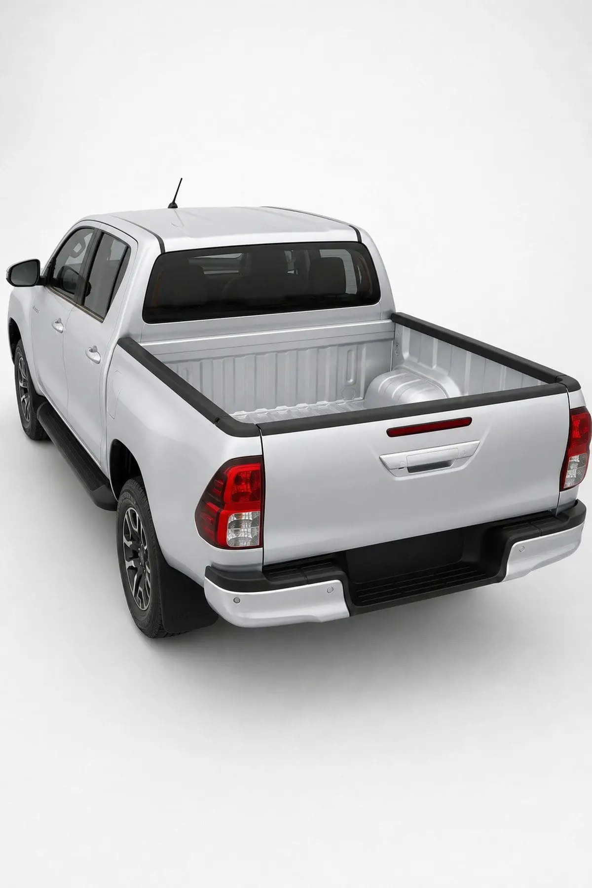 Toyota Hilux 2019 ve Sonrası Uyumlu Kasa Kenar Koruması 3 Parça ABS Mat Siyah (1)