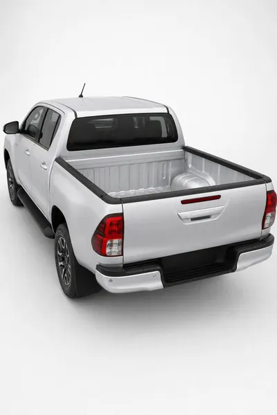 Toyota Hilux 2019 ve Sonrası Uyumlu Kasa Kenar Koruması 3 Parça ABS Mat Siyah