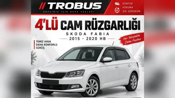 Skoda Fabia Rehberi: Rüzgarlık, Paspas Seti, Kılıf ve Bagaj