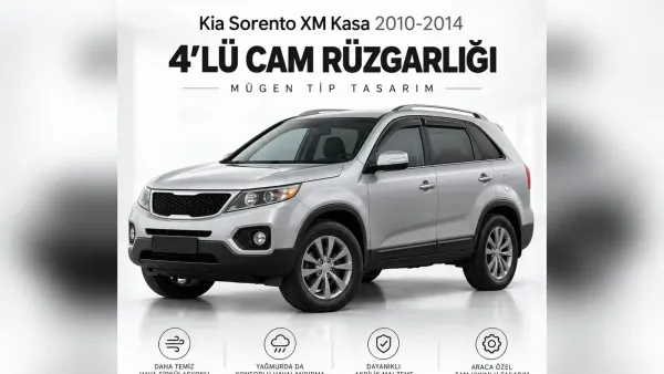 Kia Sorento Paspas ve Aksesuar: Dört Kasa, 5 ve 7 Koltuk
