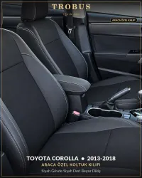 Siyah Gövde Siyah Deri Beyaz Dikiş