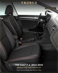 Siyah Gövde Siyah Deri Kırmızı Dikiş