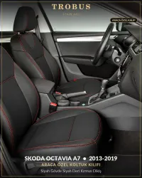 Siyah Gövde Siyah Deri Kırmızı Dikiş